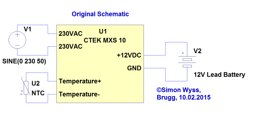 CTEK MXS 10 original schematic